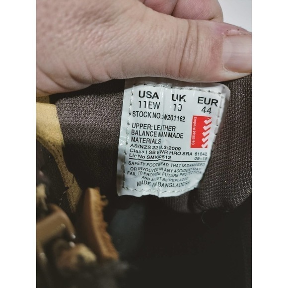 Wolverine Steel Cap safety waterproof tan leather boots Men 11 EW Woman 12.5 - Picture 10 of 13